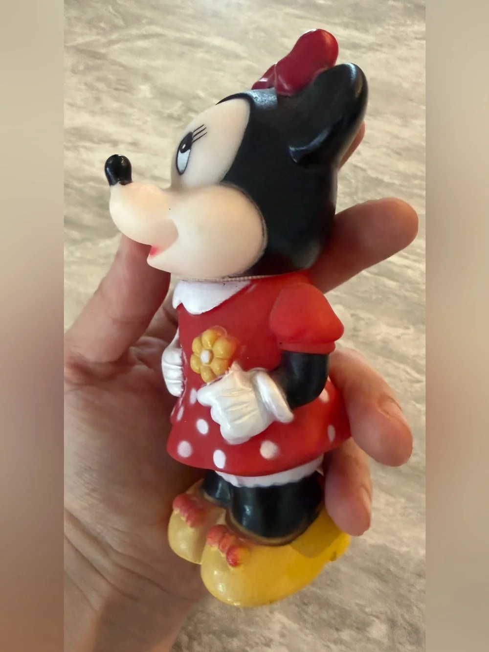 Walt Disney Company Tootsietoy Minnie & Mickey 1986 Vintage Dolls Rubber 5”